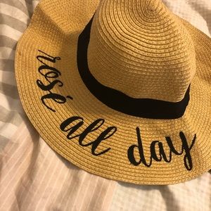 Rose All Day beach hat